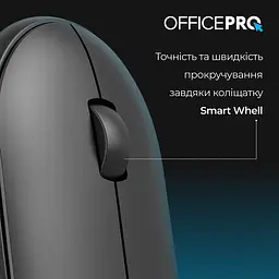 Миша OfficePro Silent Click Wireless Black (M185B) - мініатюра 4