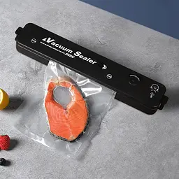 Вакуумний пакувальник для харчових продуктів Vacuum Sealer домашній автоматичний вакууматор, A-plus Чорний 87733 - мініатюра 8