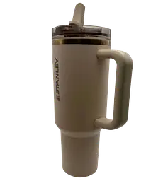 Термос термочашка Stanley Quencher ProTour Flip Straw Tumbler з нержавіючої сталі Cream White 1,18 л KT7001986 - мініатюра 8