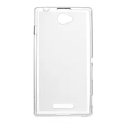 Чохол-накладка панель для Sony Xperia C C2305 біло-прозора - мініатюра 2