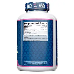 Вітаміни та мінерали Haya Labs Selenium 100 mcg, 120 капсул - мініатюра 2
