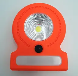 Ліхтар кемпінговий 3 режими COB, 8SMD(white), 5SMD(red) магніт та гак для підвіски 3хАА лампа 11см UKC 037-A помаранчевий - мініатюра 5