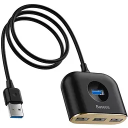 Usb-хаб Baseus Square Round Usb to Usb 3.0 + 3Usb 2.0 (1m)