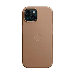 Чехол для Apple iPhone 15 Plus, FineWoven Case with MagSafe, коричневый, защитная накладка из материала FineWoven, противоударный, для iPhone, защита всего корпуса, поддержка беспроводной зарядки и MagSafe, (ARM71981) - мініатюра 5