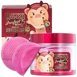 Пілінг-пади на основі червоного вина 30 шт Elizavecca Hell-Pore Perfect Wine Sparkling Peeling Pad - мініатюра 2