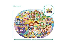 Пазли - 100 елм. - 300619 "Розпорядок дня" DoDo - мініатюра 5