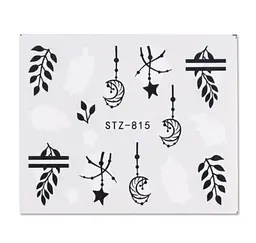 Новогодние наклейки на разноцветные ногти - размер наклейки 6 x 5 см