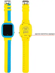 Дитячий смарт-годинник AmiGo Glory GO004 Blue-Yellow [81813] - мініатюра 6