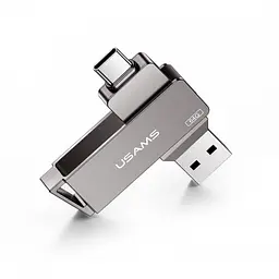 Флешка подвійна USAMS 16 GB металева Type-C OTG USB 3.0 (US-ZB198) - мініатюра 2