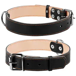 Нашийник "CoLLaR" подвійний (ширина 35мм довжина 48-63см) чорний