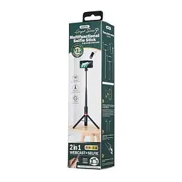 Селфі-монопод Remax Live Stream Inspiration Multifunction Selfie Stick P12 Bluetooth - мініатюра 3
