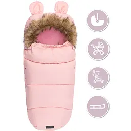 Зимовий конверт MoMi Sleeping bag pink рожевий - мініатюра 5