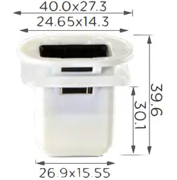 Кліпса для обшивки Volkswagen, Toyota, Lexus, Audi (4L0886373, 4L0-886-373, 14849) (C1569)