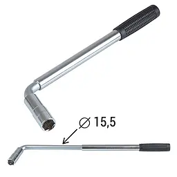 Alloid. Ключ балонний. Чотирикутник 1/2". 17мм x 19мм (3/4") телескоп посилений