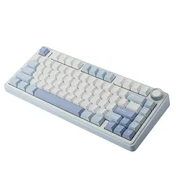 Ігрова механічна клавіатура AULA F75 / Три режими підключення / Greywood V3 Switch / Blue White - мініатюра 7