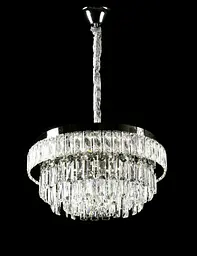 Splendid Ray L1195/500/5+LED (CR), кришталева люстра хром 50 см на 5 ламп E14 з LED та пультом - мініатюра 2