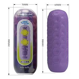 Мастурбатор Pretty Love Venus-X Purple - мініатюра 2