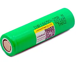 Акумулятор LiitoKala Lii-25R 18650 2500mah (Зелений) - мініатюра 2