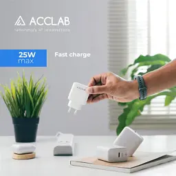 Зарядний пристрій ACCLAB AL-TC125 1хType-C 5В/3A/25W QC/PD3.0 (1283126538841) - мініатюра 6