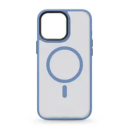 Чехол для Apple iPhone 15 Pro Max, Uniq MagCase, голубой, противоударный, панель-накладка с MagSafe, ударопрочный TPU+PC, с магнитом MagSafe, поддержка полноценной беспроводной зарядки, ArmorStandart (ARM75332)