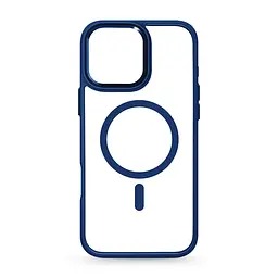Чехол Apple iPhone 16 Pro Max, Unit MagSafe, синий, прозрачный, магсейф, противоударный, магнитный, панель-накладка с поддержкой MagSafe, с поддержкой беспроводной зарядки, TPU+PC, защита всего корпуса, ударопрочный, ArmorStandart (ARM78715)
