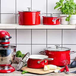 Каструля з кришкою KitchenAid Steel Core CC003267-001 20 см 3.7 л червона - мініатюра 7