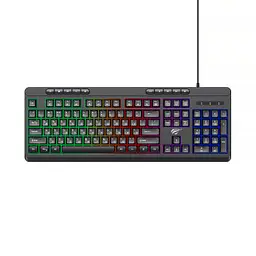 Ігрова клавіатура USB, з RGB-підсвіткою Black KB907L Havit