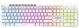 Клавіатура Vinga KB-460 RGB White - мініатюра 2