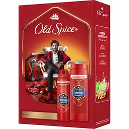 Подарунковий набір Old Spice Gentleman Captain: аерозольний дезодорант 150 мл + гель для душу 3-в-1 250 мл - мініатюра 2