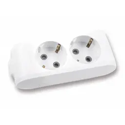 Колодка для подовжувача Panasonic X-tendia із заземленням 2 гнізда grey (WLTB04202GR-UA)