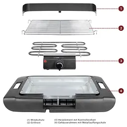 Гриль-барбекю CLATRONIC BQ 3507 Black - мініатюра 3