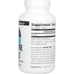 Таурин Source Naturals 1000 мг 120 капсул - мініатюра 5