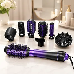 Фен Mintex VGR V-488 / Фен-щетка 8в1, 1100 Вт / Брашь с керамическими насадками