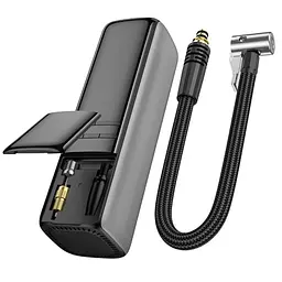 Автомобільний насос Borofone FC1 Air Pump Black Gray - мініатюра 4