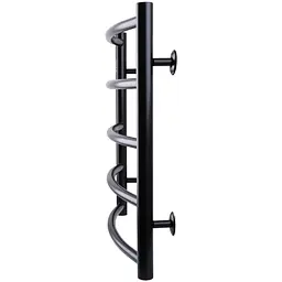 Рушникосушарка UNIO LD W 500-500-5 BLK Драбинка Дуга чорна (21613) - мініатюра 3