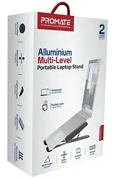 Підставка для ноутбука Promate iдставка для ноутбука PocketMount Grey (pocketmount.grey) - мініатюра 2