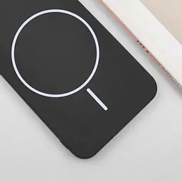 Чохол Silicone Cover Lakshmi Full Camera (AA) with Magnetic Fit для Samsung Galaxy A57 5G Чорний / Black - мініатюра 2