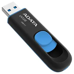 Флеш-накопичувач Adata USB A-DATA USB 3.2 UV 128 64Gb Black/Blue (AUV128-64G-RBE)