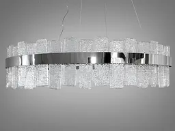 Підвісний світильник LED Diasha 817/800CH 190Вт, хром, регульована висота 80 см, для вітальні, коридору - мініатюра 5