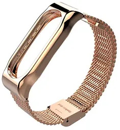 Ремінець для фітнес-браслета 4You для Xiaomi Mi Band 3/4 металевий міланська петля - мініатюра 4