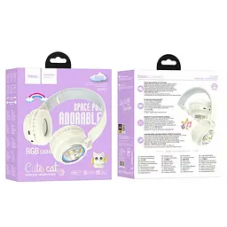 Навушники Hoco Cute fun BT headphones W50 BT5.3, AUX/TF, 12h - мініатюра 3