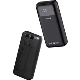 Батарея універсальна Dudao K15Pro 20000mAh PD/22.5W QC with built-in cables Black (6977196682430)