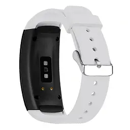 Силіконовий ремінець Primo Classic Shape для Samsung Gear Fit 2/Fit 2 Pro (SM-R360/R365) White - мініатюра 3