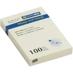 Папір для нотаток Buromax with adhesive layer 51х76мм, 100sheets, yellow (BM.2311-01) - мініатюра 2