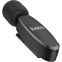Мікрофонна радіосистема Hoco L15 Crystal USB-C Black (789037) [158597] - мініатюра 4