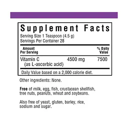 Вітамін С Bluebonnet Nutrition Vitamin C Crystals у кристалічній формі 125 г - мініатюра 2