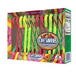 Цукерки-тростини Life Savers 5 Flavor Assorted Holiday Candy Canes 150г - мініатюра 2