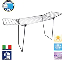 Сушарка для білизни підлогова Casa Si Pluto 18m Silver (CS92748Q05) - мініатюра 2
