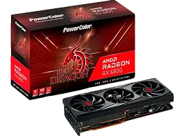 Відеокарта AMD Radeon RX 6800 16GB PowerColor Red Dragon (AXRX 6800 16GBD6-3DHR/OC) Б/В