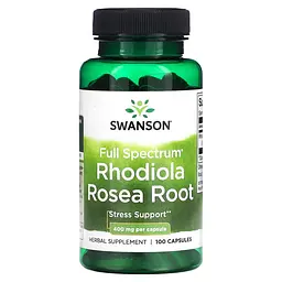 Родіола рожева Rhodiola Rosea Root 400 мг - 100 капсул